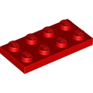 LEGO 3020 Plate 2 x 4 in Red - Authentic LEGO Part