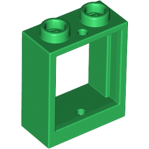 LEGO 60592 Window 1 x 2 x 2 Flat Front in Green - Authentic LEGO Part