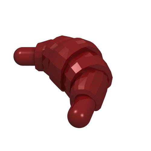 LEGO 33125 Croissant with Rounded Ends in Dark Red - Authentic LEGO Part