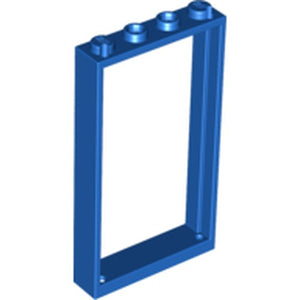 LEGO 60596 Door, Frame 1 x 4 x 6 with 2 Holes on Top and Bottom in Blue - Authentic LEGO Part