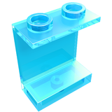 LEGO 4864b Panel 1 x 2 x 2 - Hollow Studs in Trans-Light Blue - Authentic LEGO Part