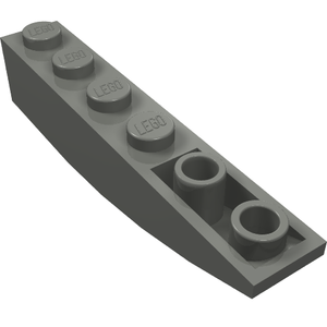 LEGO 42023 Slope, Curved 6 x 1 Inverted in Dark Bluish Gray - Authentic LEGO Part