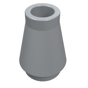 LEGO 4589 Cone 1 x 1 in Light Bluish Gray - Authentic LEGO Part