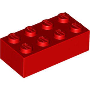 LEGO 3001 Brick 2 x 4 in Red - Authentic LEGO Part