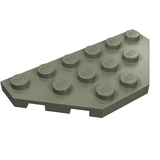 LEGO 2419 Wedge, Plate 3 x 6 Cut Corners in Dark Gray - Authentic LEGO Part