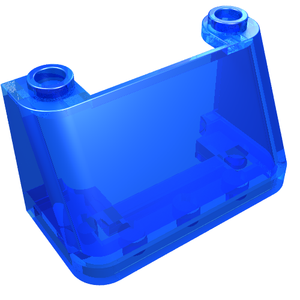 LEGO 3823 Windscreen 2 x 4 x 2 in Trans-Dark Blue - Authentic LEGO Part