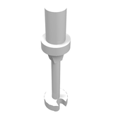 LEGO 90540 Minifigure, Utensil Ski Pole 3L with Handle, Stop Ring and Side Stops in White - Authentic LEGO Part