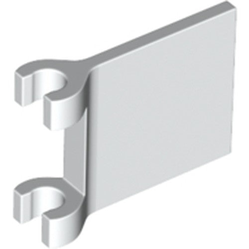 LEGO 80326 Flag 2 x 2 Square with Flared Edge in White - Authentic LEGO Part
