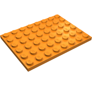 LEGO 3036 Plate 6 x 8 in Orange - Authentic LEGO Part