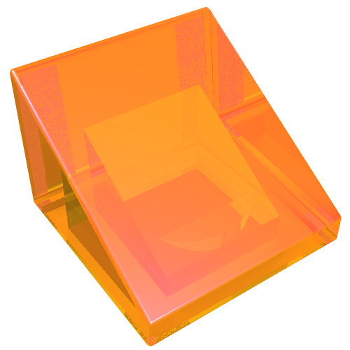 LEGO 54200 Slope 30 1 x 1 x 2/3 in Trans-Orange - Authentic LEGO Part