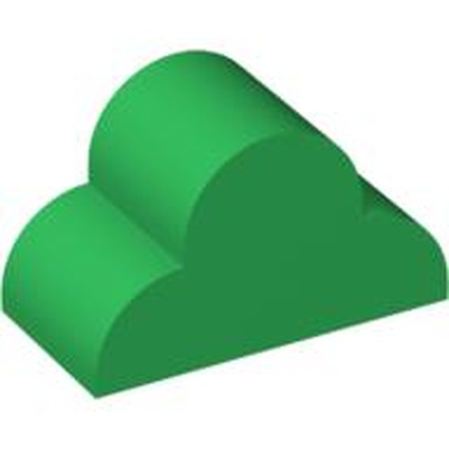 LEGO 6216 Slope, Curved 4 x 2 x 2 Triple in Green - Authentic LEGO Part
