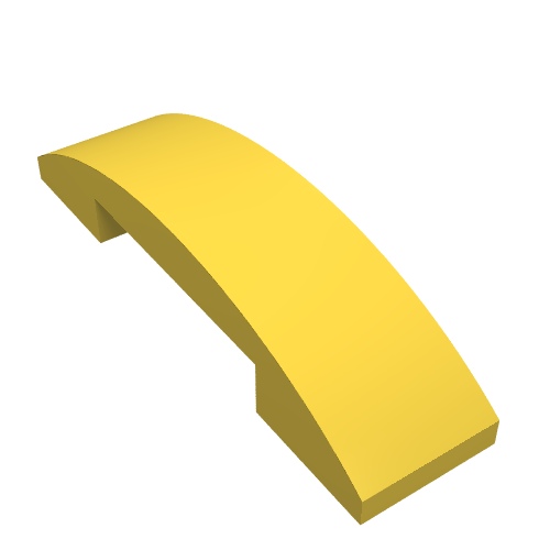 LEGO 93273 Slope, Curved 4 x 1 x 2/3 Double in Yellow - Authentic LEGO Part