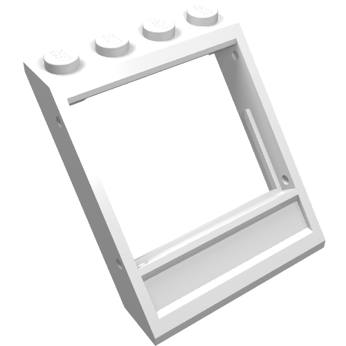 LEGO 60806 Window 4 x 4 x 3 Roof with Bottom Panel - Main Product Image