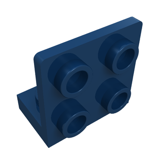 LEGO 99207 Bracket 1 x 2 - 2 x 2 Inverted in Dark Blue - Authentic LEGO Part