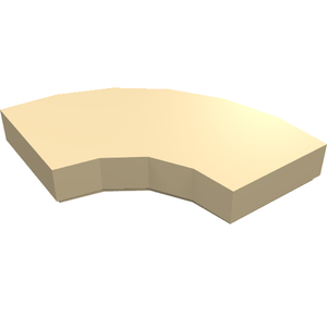 LEGO 27925 Tile, Round Corner 2 x 2 Macaroni in Tan - Authentic LEGO Part