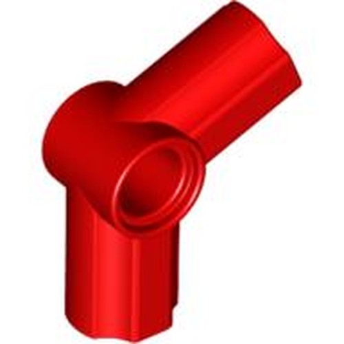 LEGO 32015 Technic, Axle and Pin Connector Angled #5 - 112.5 degrees in Red - Authentic LEGO Part