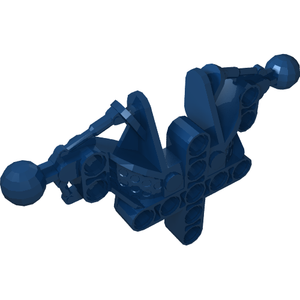 LEGO 53545 Bionicle Toa Inika Upper Torso / Shoulders Section in Dark Blue - Authentic LEGO Part