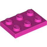 LEGO 3021 Plate 2 x 3 in Dark Pink - Authentic LEGO Part