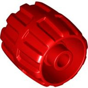 LEGO 6118 Wheel Hard Plastic Small (22mm D. x 24mm) in Red - Authentic LEGO Part