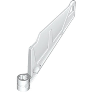 LEGO 61800 Bionicle Wing Small / Tail with Axle Hole in White - Authentic LEGO Part