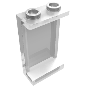 LEGO 87544 Panel 1 x 2 x 3 with Side Supports - Hollow Studs in Trans-Clear - Authentic LEGO Part