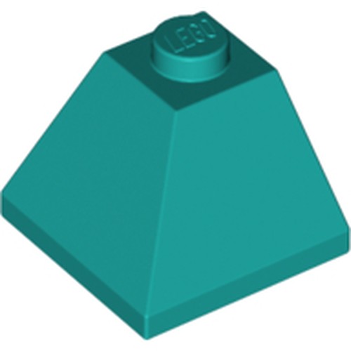 LEGO 3045 Slope 45 2 x 2 Double Convex Corner in Dark Turquoise - Authentic LEGO Part