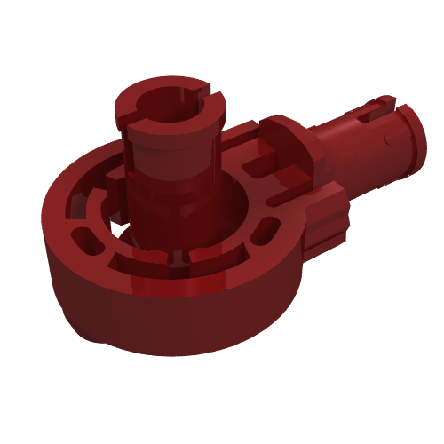 LEGO 47455 Technic Rotation Joint Ball Loop with 2 Perpendicular Pins with Friction in Dark Red - Authentic LEGO Part
