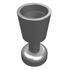 LEGO 2343 Minifigure, Utensil Goblet in Flat Silver - Authentic LEGO Part