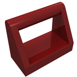 LEGO 2432 Tile, Modified 1 x 2 with Bar Handle in Dark Red - Authentic LEGO Part