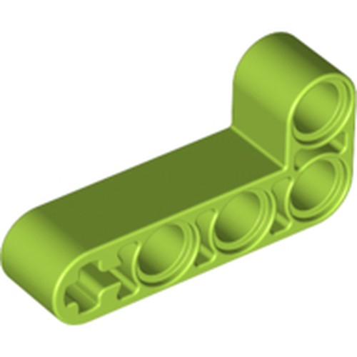 LEGO 32140 Light Bluish Gray Technic, Liftarm, Modified Bent Thick L-Shape 2 x 4 in Lime - Authentic LEGO Part