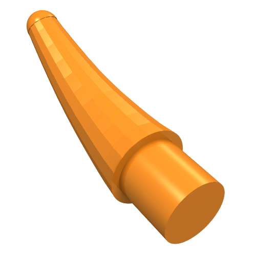 LEGO 53451 Barb / Claw / Horn / Tooth - Small in Orange - Authentic LEGO Part