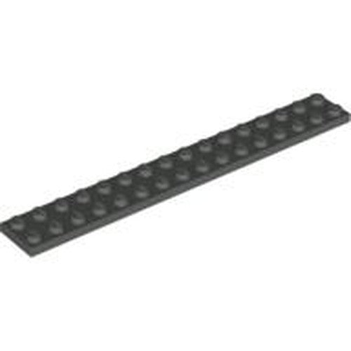 LEGO 4282 Plate 2 x 16 in Dark Gray - Authentic LEGO Part