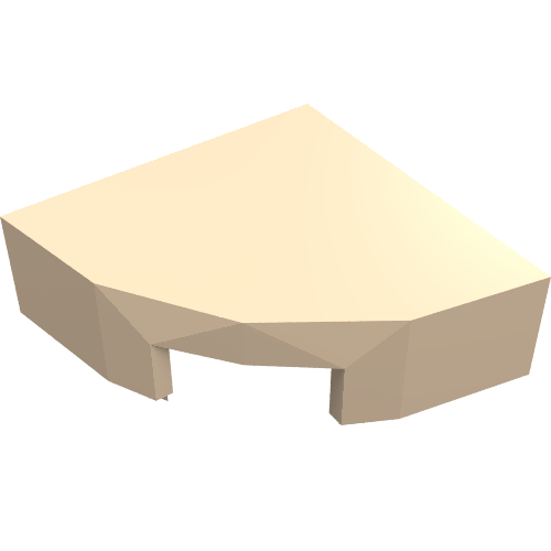 LEGO 25269 Tile, Round 1 x 1 Quarter in Light Nougat - Authentic LEGO Part