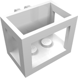 LEGO 51858 Crane Bucket Lift Basket 2 x 3 x 2 with Locking Hinge Fingers in White - Authentic LEGO Part
