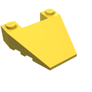 LEGO 93348 Wedge 4 x 4 Taper with Stud Notches in Yellow - Authentic LEGO Part