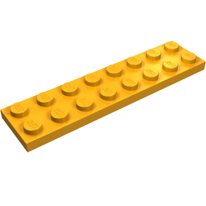 LEGO 3034 Plate 2 x 8 in Medium Orange - Authentic LEGO Part
