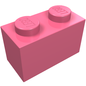 LEGO 3004 Brick 1 x 2 in Coral - Authentic LEGO Part