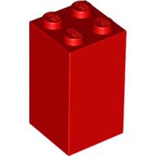 LEGO 30145 Brick 2 x 2 x 3 in Red - Authentic LEGO Part