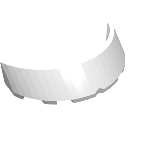 LEGO 62360 Windscreen 3 x 6 x 1 Curved in White - Authentic LEGO Part