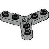 LEGO 32125 Technic, Plate Rotor 3 Blade with Smooth Ends and 6 Studs (Propeller) in Light Gray - Authentic LEGO Part