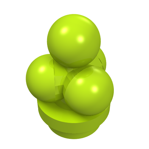LEGO 6254 Ice Cream Scoops in Lime - Authentic LEGO Part