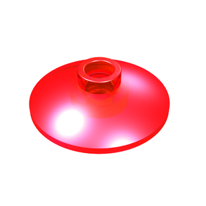 LEGO 4740 Dish 2 x 2 Inverted (Radar) in Trans-Red - Authentic LEGO Part