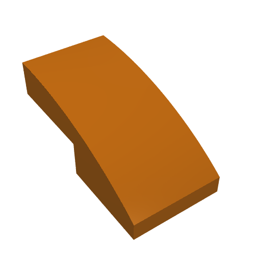 LEGO 11477 Slope, Curved 2 x 1 x 2/3 in Dark Orange - Authentic LEGO Part