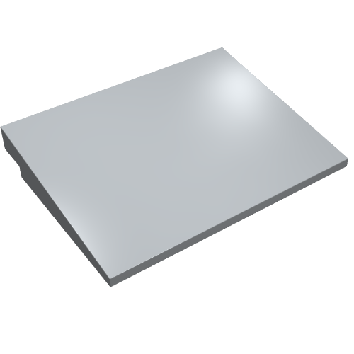 LEGO 4515 Slope 10 6 x 8 in Light Bluish Gray - Authentic LEGO Part