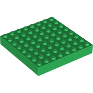 LEGO 4201 Brick 8 x 8 in Green - Authentic LEGO Part