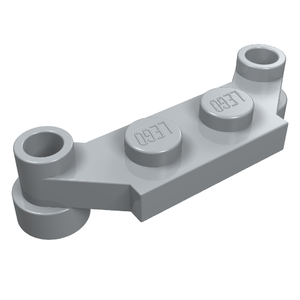 LEGO 4590 Plate, Modified 1 x 4 Offset in Light Bluish Gray - Authentic LEGO Part