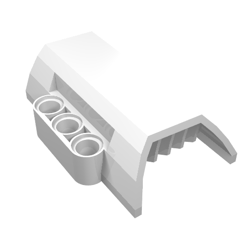 LEGO 61069 Technic, Panel Engine Block Half / Side Intake in White - Authentic LEGO Part