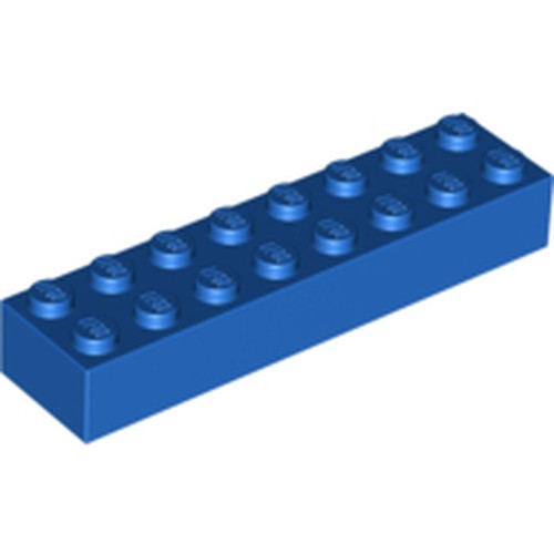 LEGO 3007 Brick 2 x 8 in Blue - Authentic LEGO Part