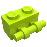 LEGO 30236 Brick, Modified 1 x 2 with Bar Handle on Side in Lime - Authentic LEGO Part