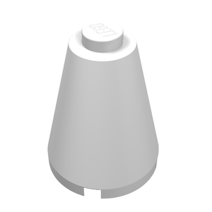 LEGO 3942a Cone 2 x 2 x 2 - Solid Stud in White - Authentic LEGO Part